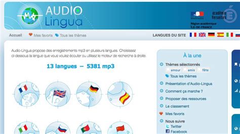 audio lingua|audio lingua francais.